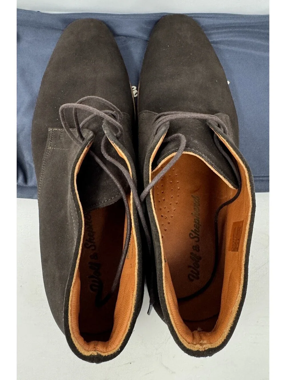 Wolf & Shepherd Striker Suede Chukka Brown Mens Boots Size 10.5 Made In Portugal